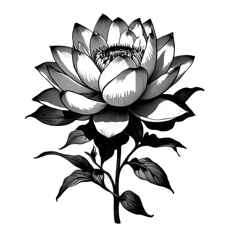 Mac miller lotus flower blooming tattoo design idea