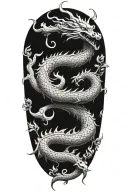 dragon, aum, music, novelist, buddhist tattoo design idea