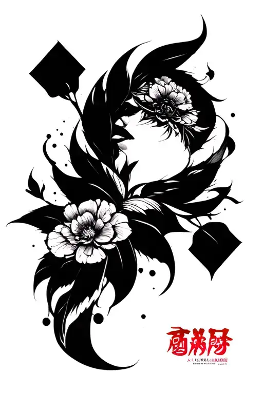 Create image make a project for a tattoo by one arm. From the shoulder to the elbow represents auction and yami sukehiro d tattoo design idea