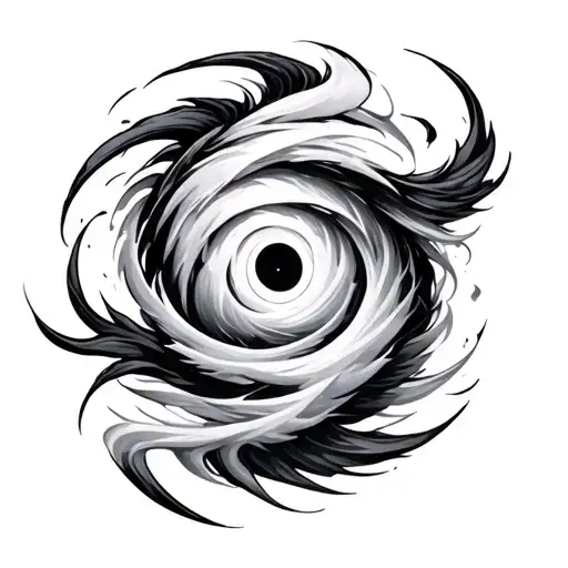 Hurricane tattoo design idea