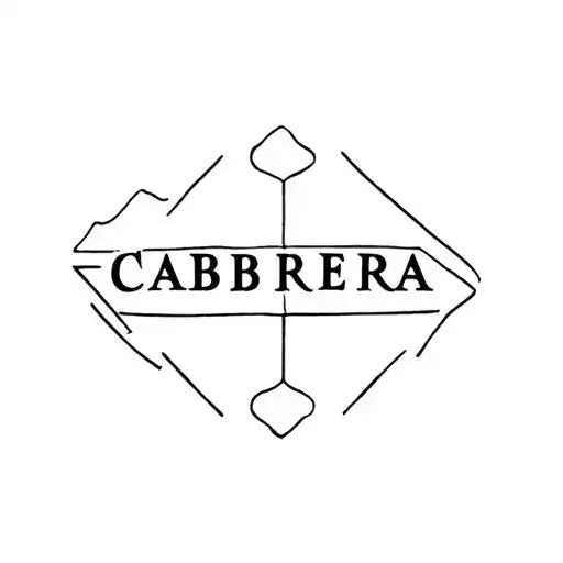 cattle brand incorporating name "Cabrera"  tattoo design idea