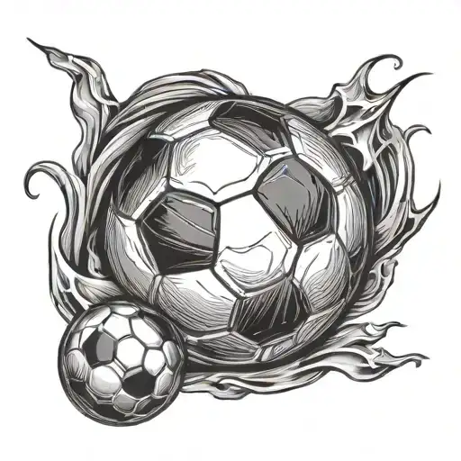 JJ 9 soccer ball tattoo design idea