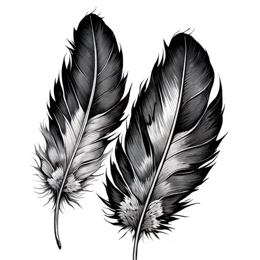 two turkey feather outer forearm tattoo tattoo design idea