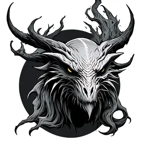 Cryptid tattoo design idea