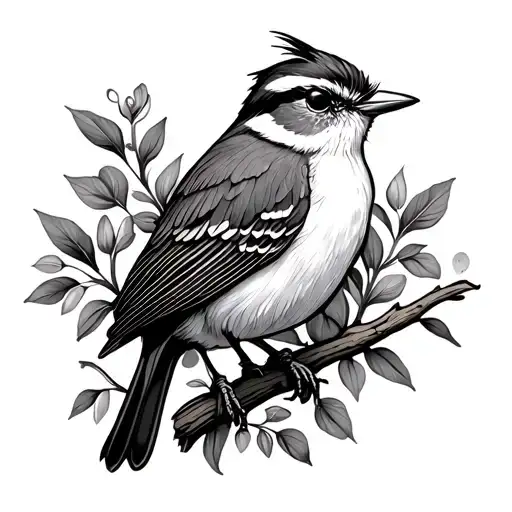 Wren Bird tattoo design idea