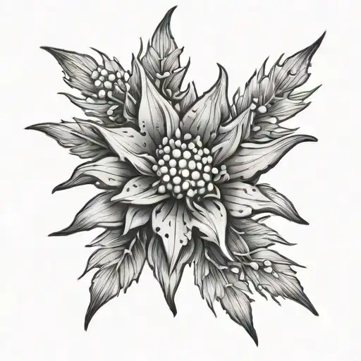 Edelweiss tattoo design idea