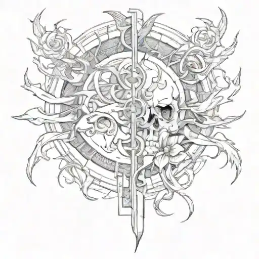 the end of the old and the beginning of something new tattoo design idea