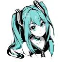 Hatsune Miku tattoo design idea