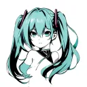 Hatsune Miku tattoo design idea