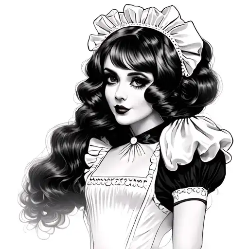 Sissy Maid tattoo design idea