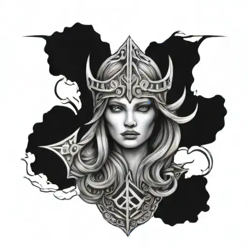 Freya Rune tattoo design idea