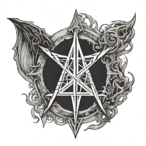 Bring Me The Horizon logo merged tattoo design idea