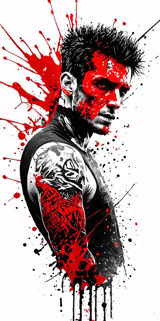 fight club tattoo design idea