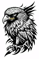 hawk hand tattoo tattoo design idea