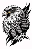 hawk hand tattoo tattoo design idea