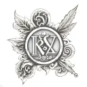 roman numbers 4 12 1986 tattoo design idea