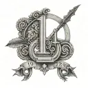 roman numbers 4 12 1986 tattoo design idea