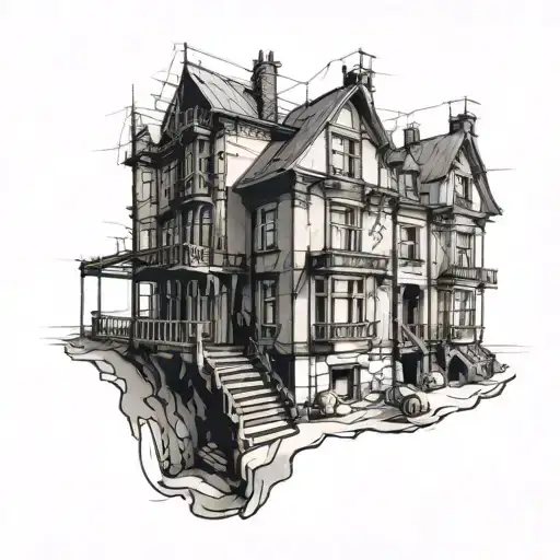 projects tenement buildings poping tattoo design idea