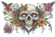 Collarbone goth emo tattoo design idea