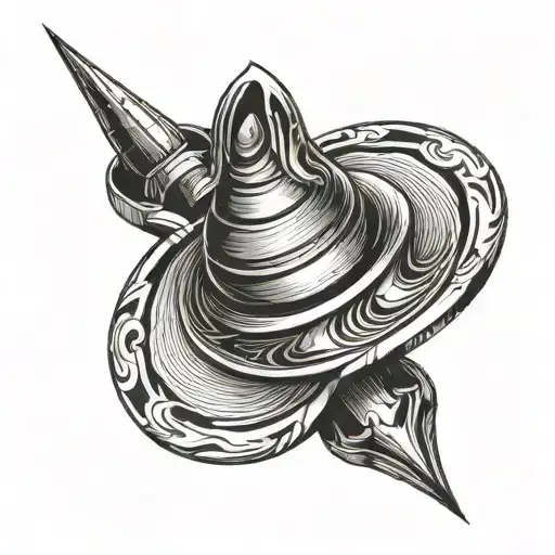 spinning top symbolizing tattoo design idea