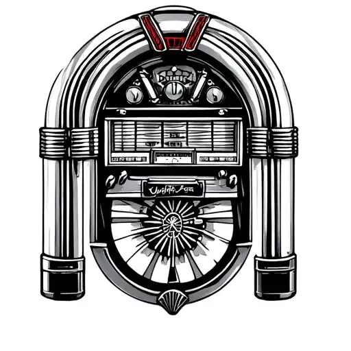 Jukebox tattoo design idea