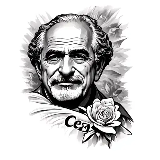 Name "Cesar" for my grandpa who just passed away tattoo design idea