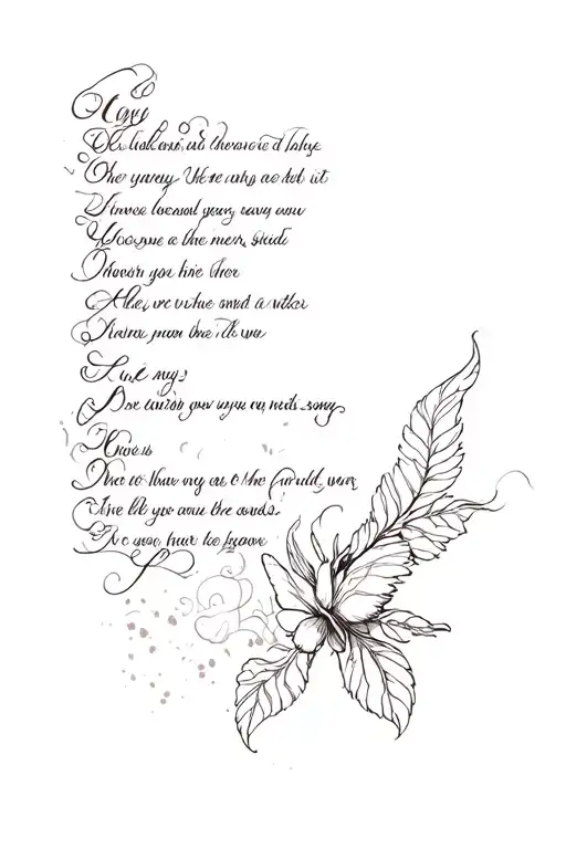 memorial tattoo for my grandfather with a bible verse tattoo design idea