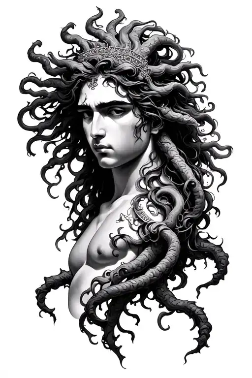 Perseus and medusa greek mythology inspired tattoo tattoo design idea