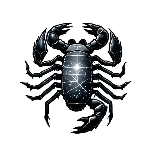 Scorpio Libra constellation tattoo design idea