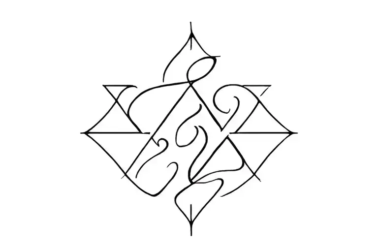 polish symbol merging resilience and growth strength family tattoo design idea