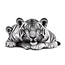 2 Tiger Cubs tattoo design idea