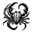 cancer zodiac symbol tattoo design idea