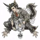 a playboi who loved a girl so much and let him down and he want to revenge tattoo design idea