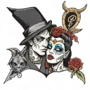 a playboi who loved a girl so much and let him down and he want to revenge tattoo design idea