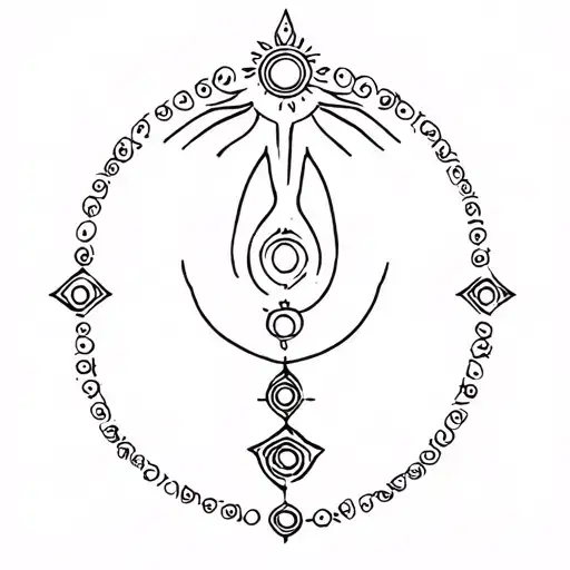 hor hand contain 108 beats of rudraksh and some addon to symbolish ,independent, power and strength.  tattoo design idea