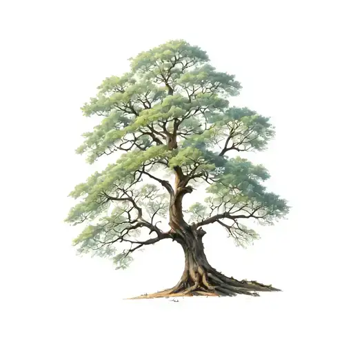ash tree tattoo design idea