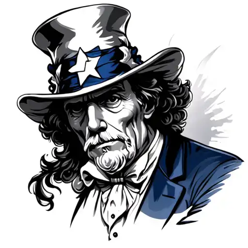 uncle sam tattoo design idea