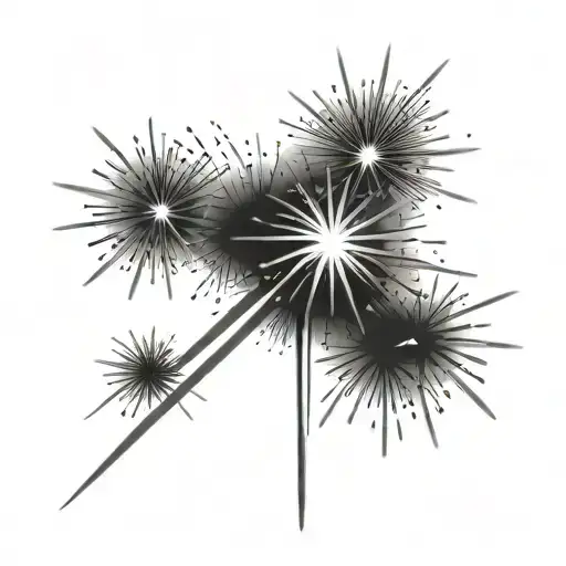 fireworks tattoo design idea