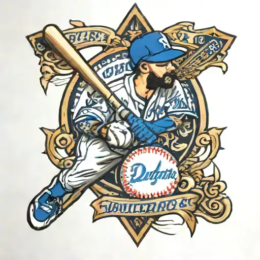 Dodgers baseball , god , Orlando tattoo design idea