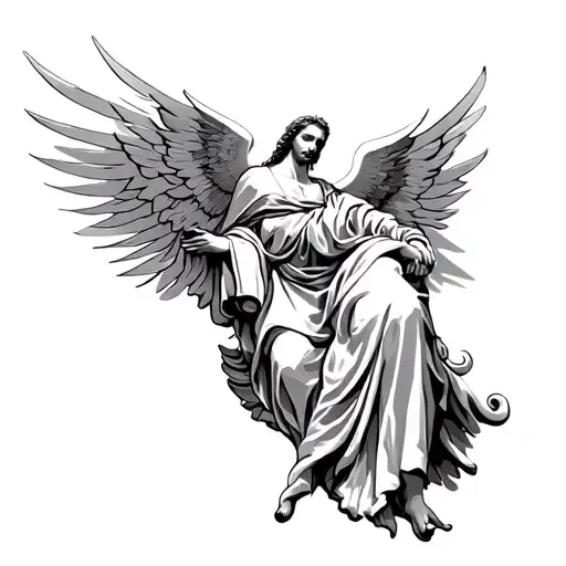 Saint Gabriel tattoo design idea
