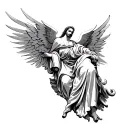 Saint Gabriel tattoo design idea