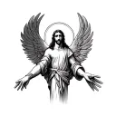Saint Gabriel tattoo design idea