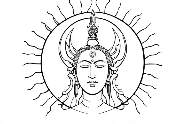 Avalokiteshvara tattoo design idea