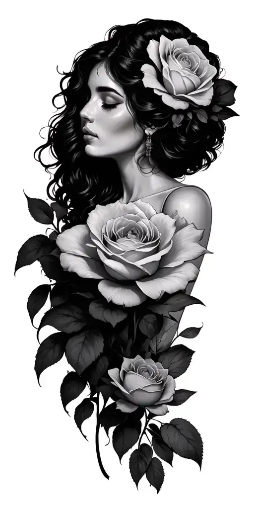 The only love is my mother tattoo design idea