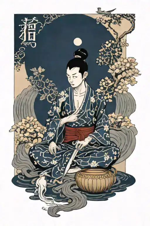 Male, Libra, Venus, Music, Photography,   Impermanence, Buddhist, Japanese tattoo design idea