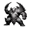 juggernaut dota 2 hero tattoo design idea