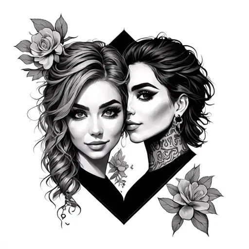 Ricky and sandy tattoo design idea