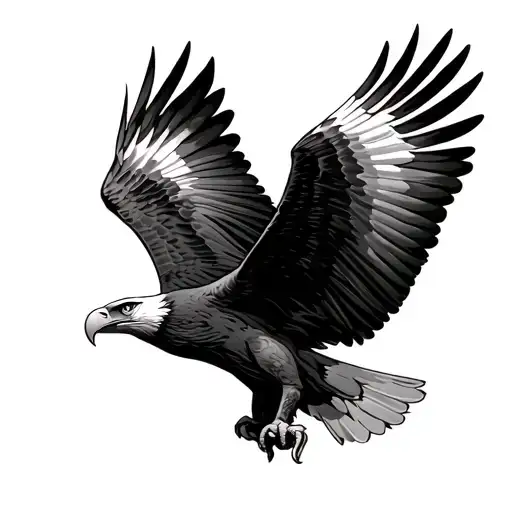 eagle soaring eagle breaking free tattoo design idea