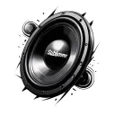 Subwoofer tattoo design idea