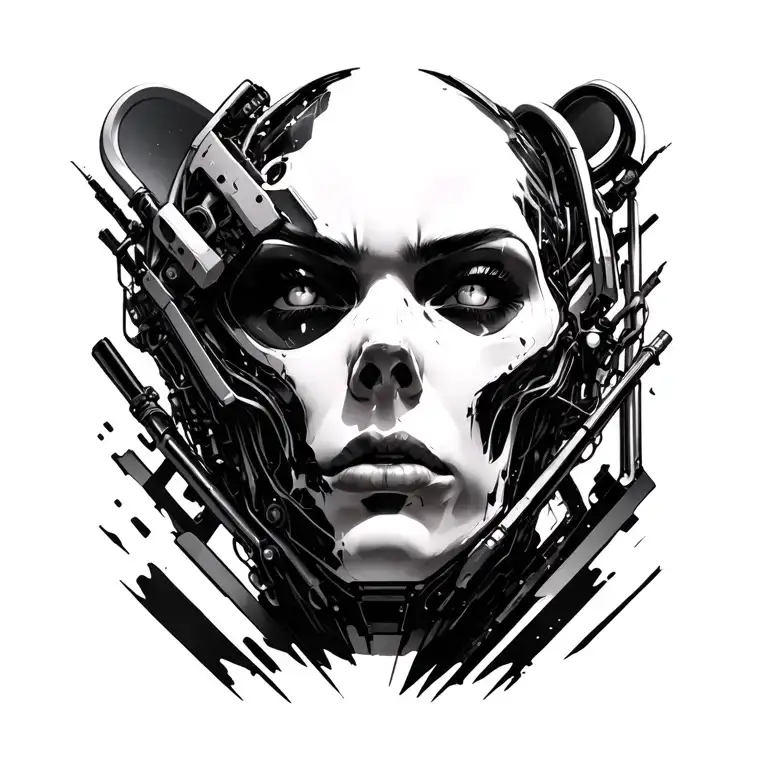 Cyberpunk 2077 Cyberware implants tattoo design idea